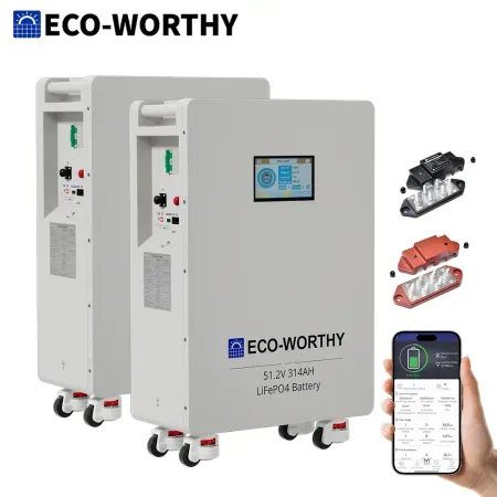 2-Pack ECO-WORTHY 48V 280Ah LiFePO4 Vertical Standing Backup Battery