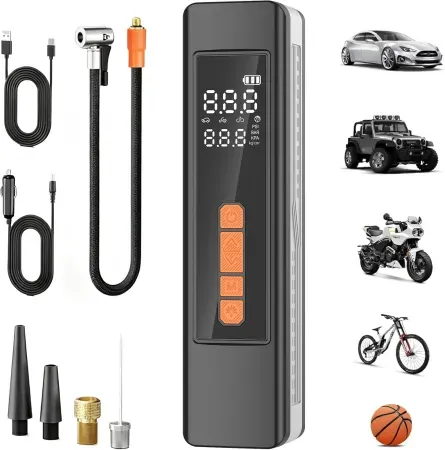 Viryfite Cordless Tire Inflator With Digital Pressure Gauge