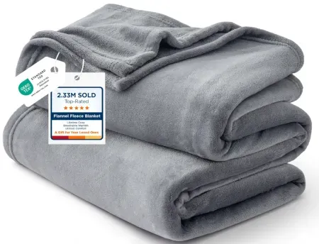 Bedsure 90" x 90" GentleSoft Fleece Bed Blankets (Queen)