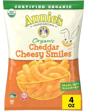 Annie's Organic Cheddar Cheesy Smiles Baked Corn Puffs (4oz)