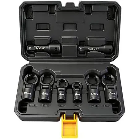 8-pc Elead Flex Head Crows Foot Wrench Set