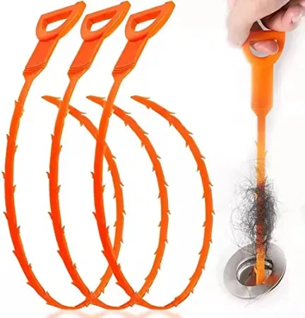 3-Pack HFLYJPYW 25" Snake Hair Drain Clog Remover