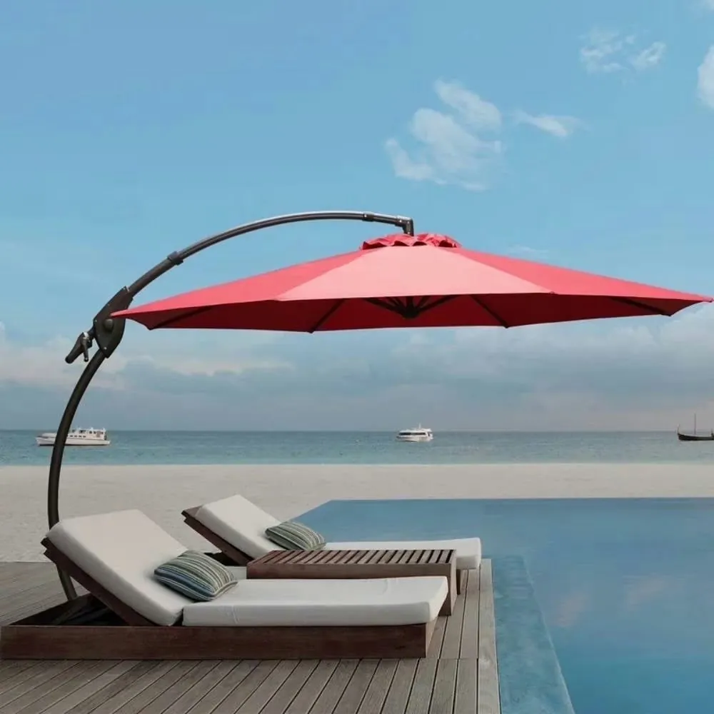 Grand Patio 11-Foot Offset Cantilever Patio Umbrella w/ Base