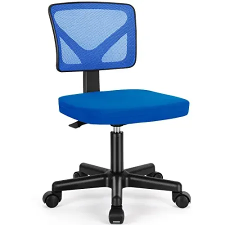 Sweetcrispy Small Armless Desk Chair