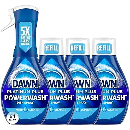 Select Accts: 4-ct 16-oz Dawn Platinum Powerwash Dish Spray Bundle (Fresh Scent)