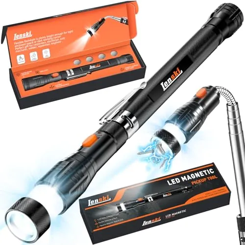 Lenski Flexible Magnetic Pickup Tool w/ LED Light
