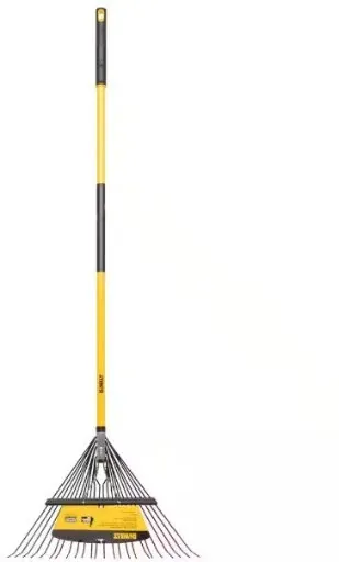 Dewalt 53" 24-Tine Steel Leaf Rake w/ Fiberglass Handle