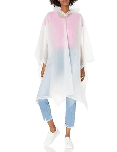 Totes Adult Packable Lightweight Adjustable Rain Ponchos