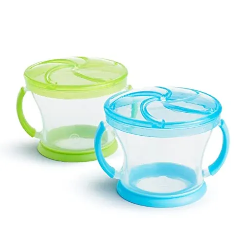 Munchkin Snack Catcher Snack Containers for Kids, No Spill, 2 Pack