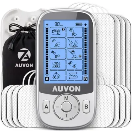 AUVON 24 Modes Dual Channel TENS Unit Muscle Stimulator