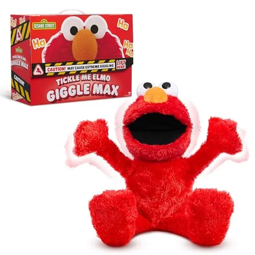 Sesame Street Tickle Me Elmo Giggle Max 18-Inch Interactive Plush Toy