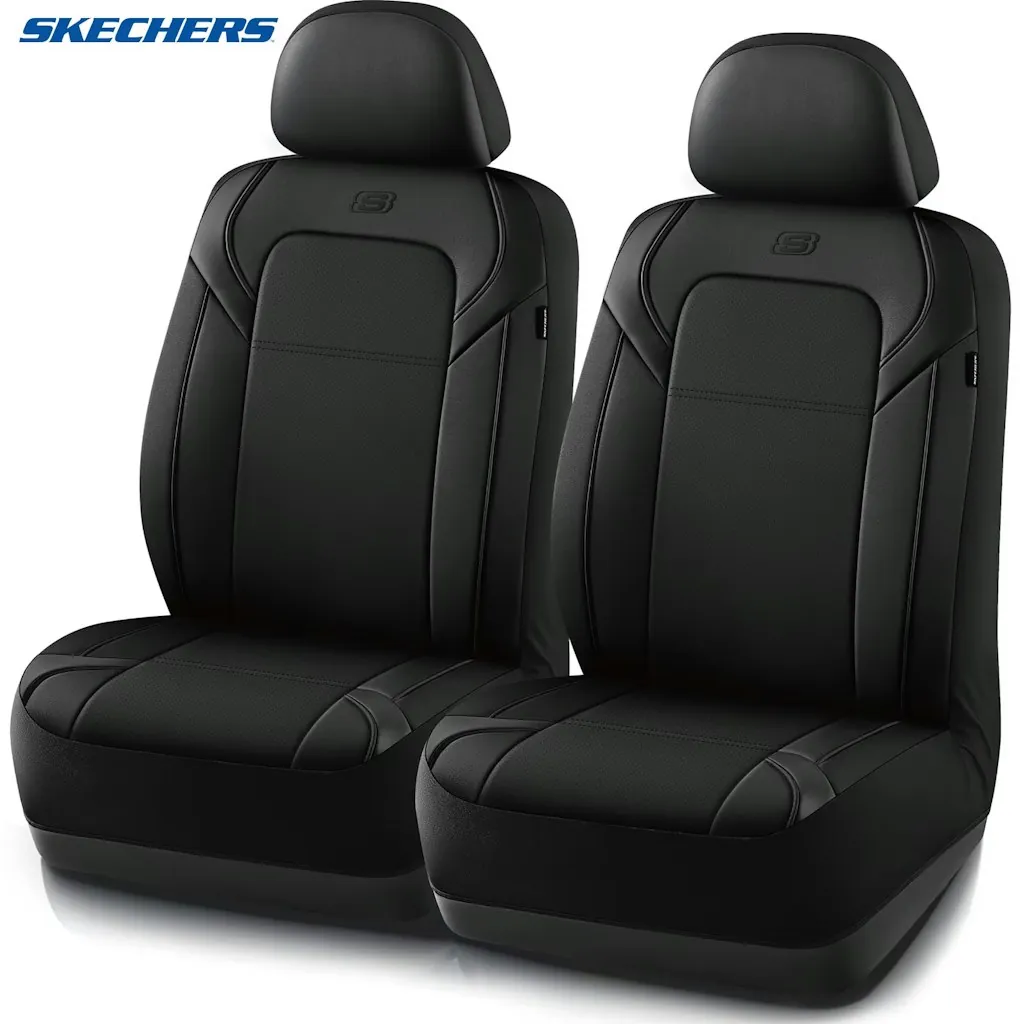 Skechers Premium Leather Front Car Seat Cover