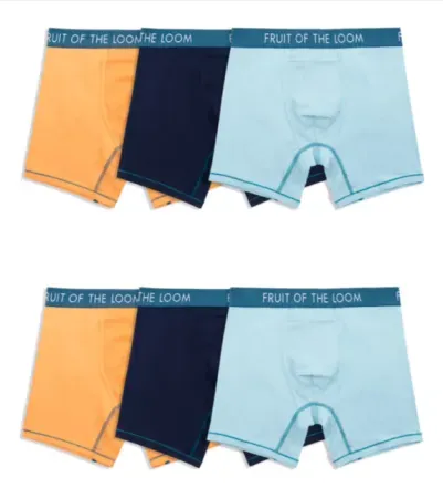 6-Pack Fruit of the Loom Men's Performance Boxer Briefs