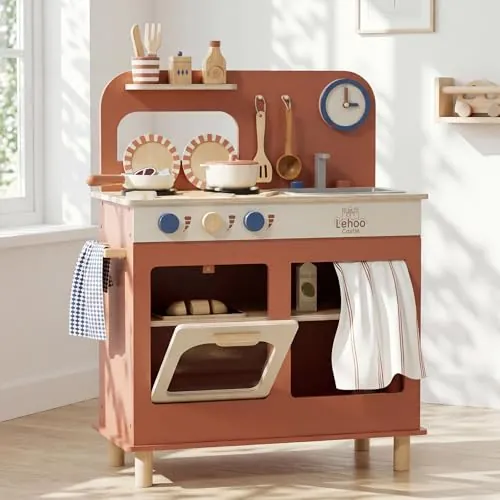 Lehoo Castle Kids Play Kitchen for Toddlers 1-3