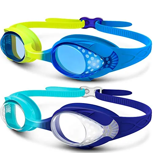 OutdoorMaster Kid’s Swim Goggles 2-Pack