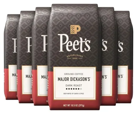 6-Pack 10.5oz Peet's Ground Coffee