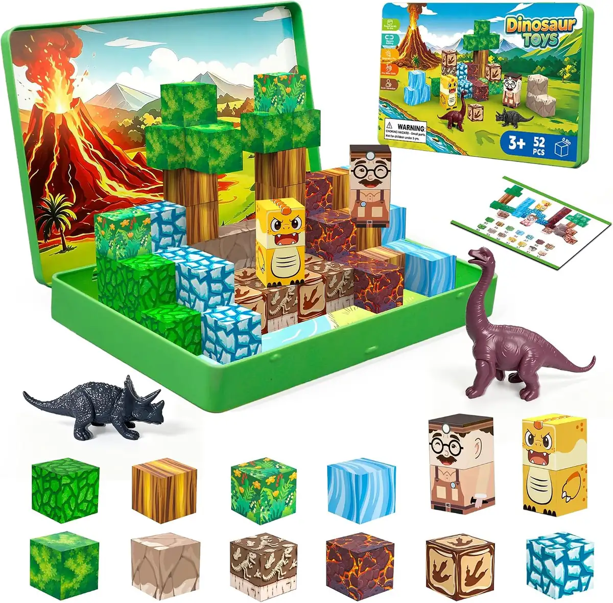 Mini Magnetic Blocks w/ Case 52-piece Set