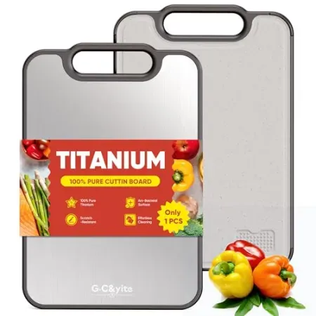 G.C&yite 15.5" x x 10.5" 2-in-1 Titanium Cutting Board