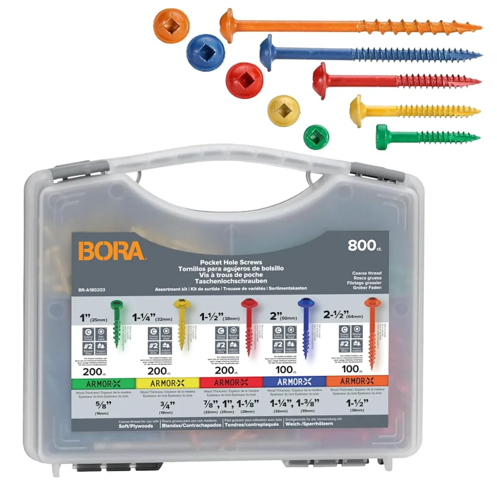 Bora 800-Piece Screw Assortment Kit