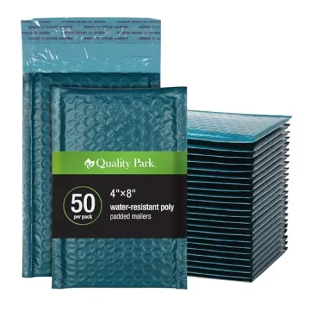 50-Pack Quality Park 4" x 8" Bubble Mailers