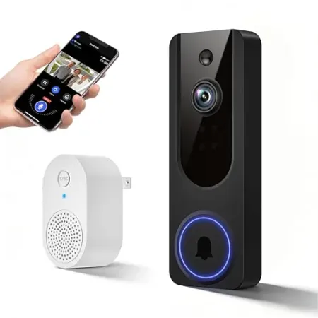 Cookedixo 1080P Video Doorbell Camera w/ Chime