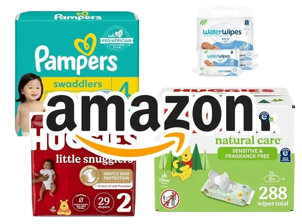 Amazon Baby Diapers Pamper Huggies $15 Off