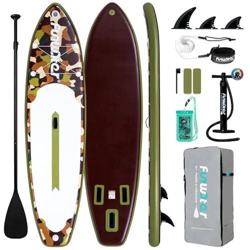FunWater Inflatable Stand-Up Paddle Board 11' x 33"