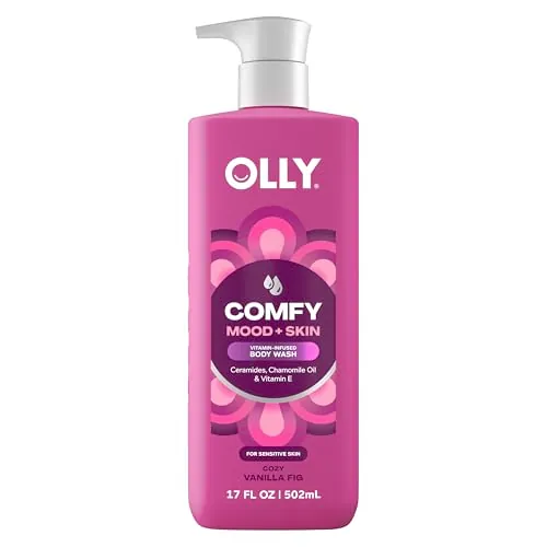 OLLY Body Wash Comfy Mood + Skin Cozy Vanilla & Fig 17oz