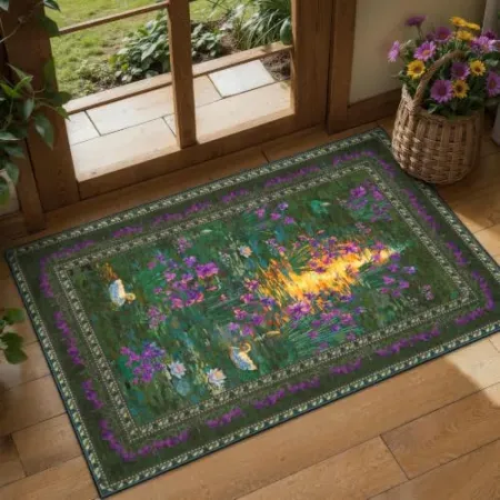 SERISSA 2' x 3' Small Impressionist Floral Area Rug