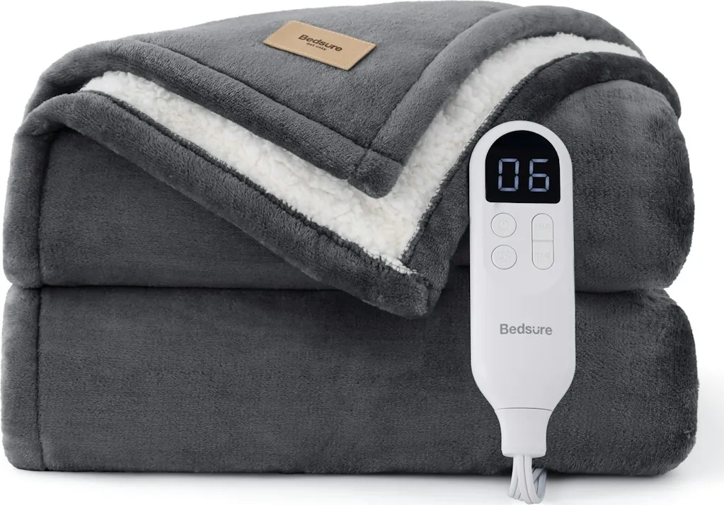 Bedsure HeatX Heated Throw Blanket