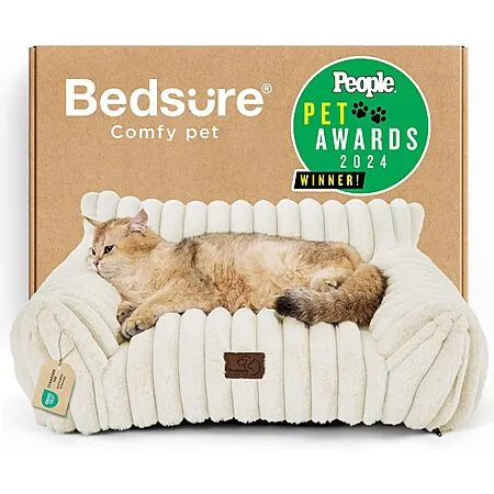 Bedsure ComfyFleece Couch for Pets (Small, 2 Colors)