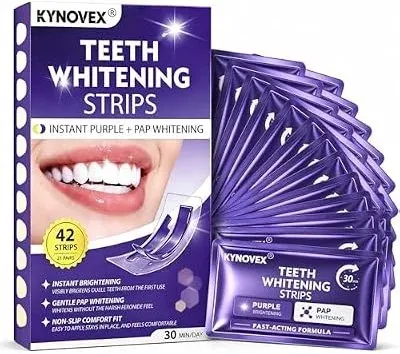 Purple Teeth Whitening Strips 21 Pairs