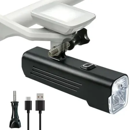 LONLEEYU 1200 Lumen USB-C Rechargeable Bike Front Light