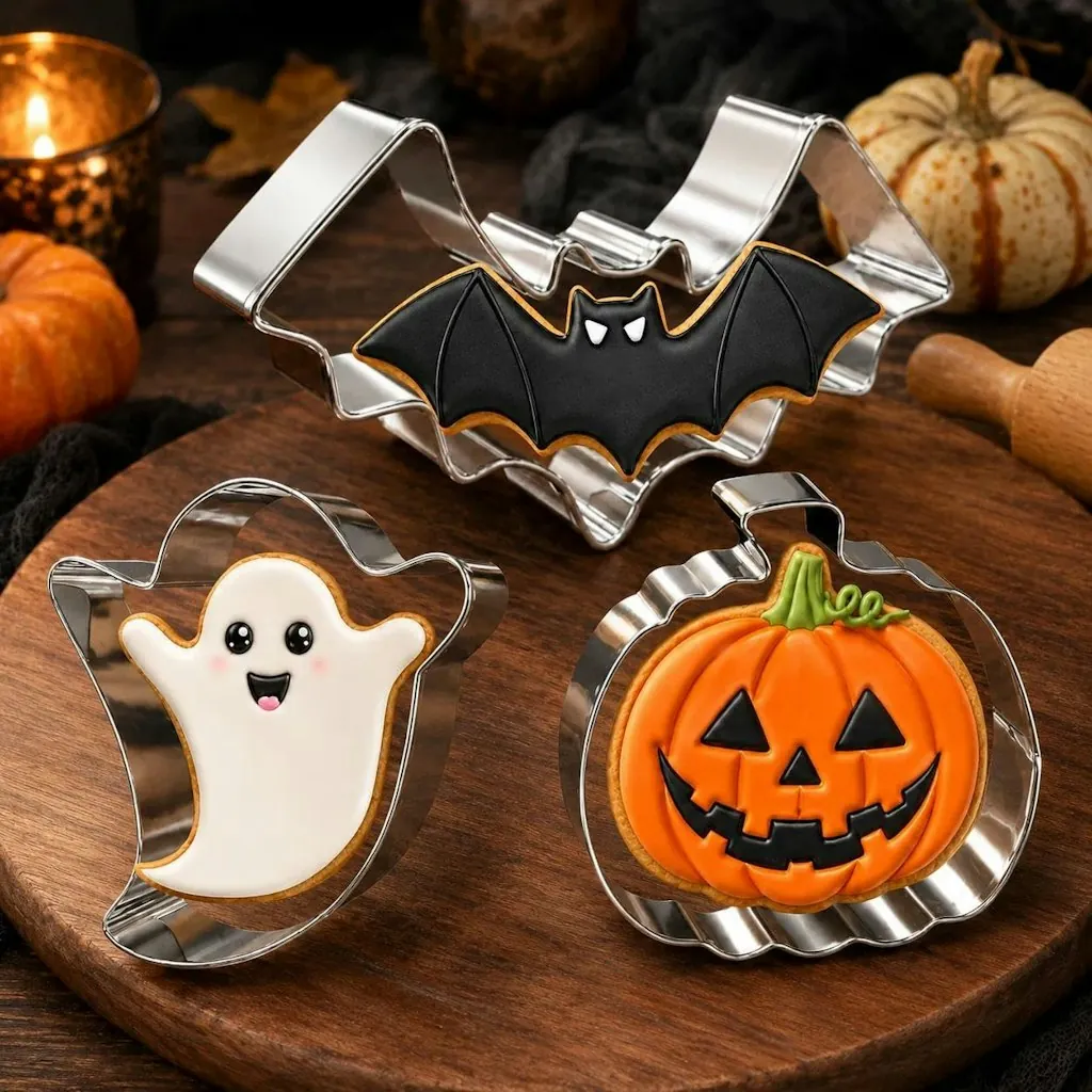 Halloween Cookie Cutter 3-Piece Set: 75 cents + free shipping w/