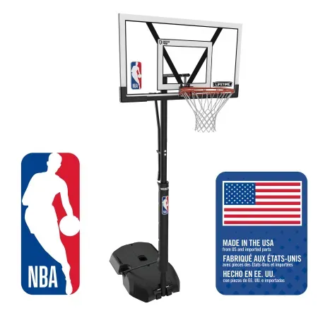Lifetime NBA Branded 8'-10' Adjustable Height 54" Portable Basketball Hoop
