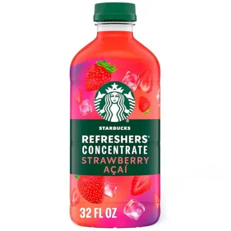 Starbucks Refreshers Concentrate Strawberry Acai Refreshing Drink (32 oz)