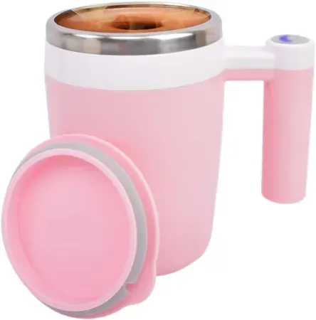 13oz XHJBaby Rechargeable Stainless Steel Self Stirring Coffee Mug