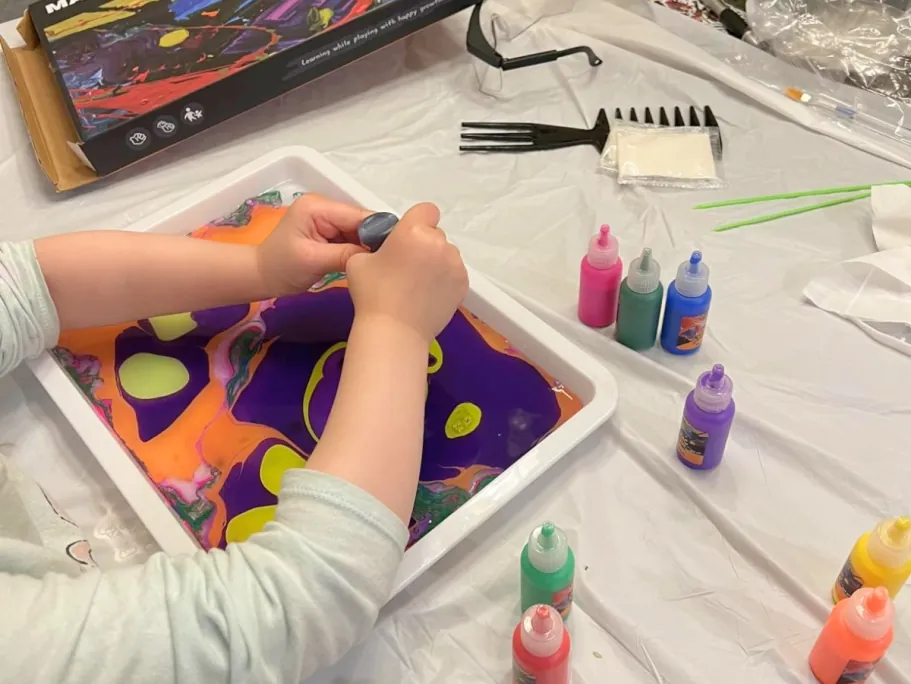 Kids Water Marbling Paint Art Kit