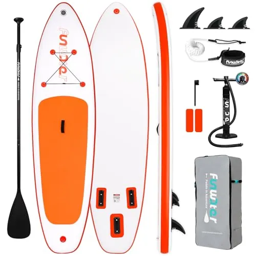 FunWater Inflatable Paddle Board Set in Orange