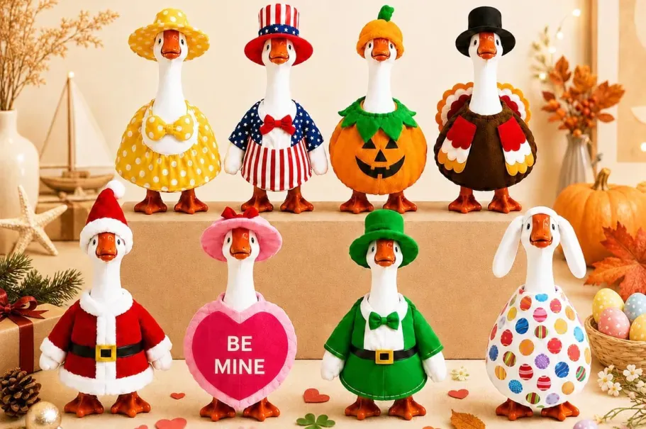 7″ Desk Goose Outfits 8-Pack