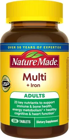 130-Count Nature Made Multivitamin Tablets with Iron