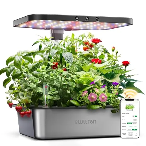 Owltron Smart Hydroponics Growing System Kit, 15 Pods