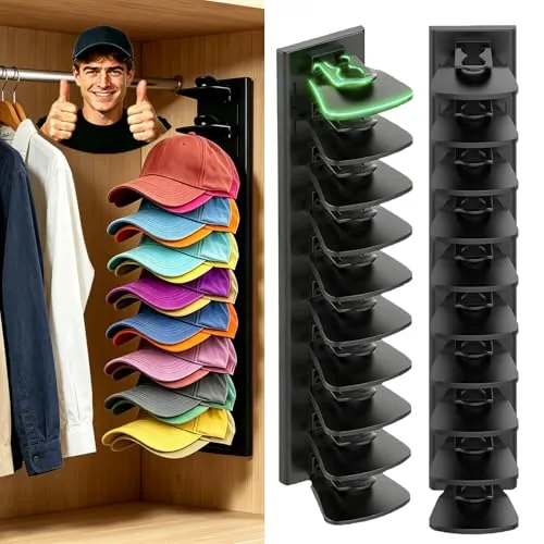 PCEEL 2-Pack Baseball Cap Organizer
