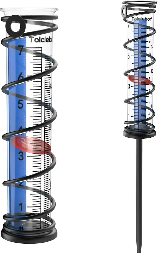 Toiclebor Outdoor Rain Gauge