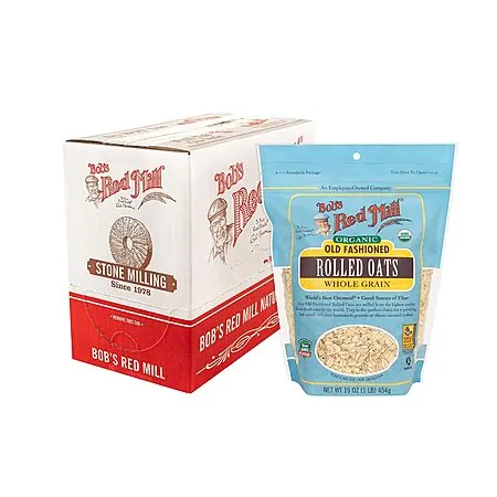 4-Pk 16-Oz Bob's Red Mill Organic Old Fashioned Rolled Oats