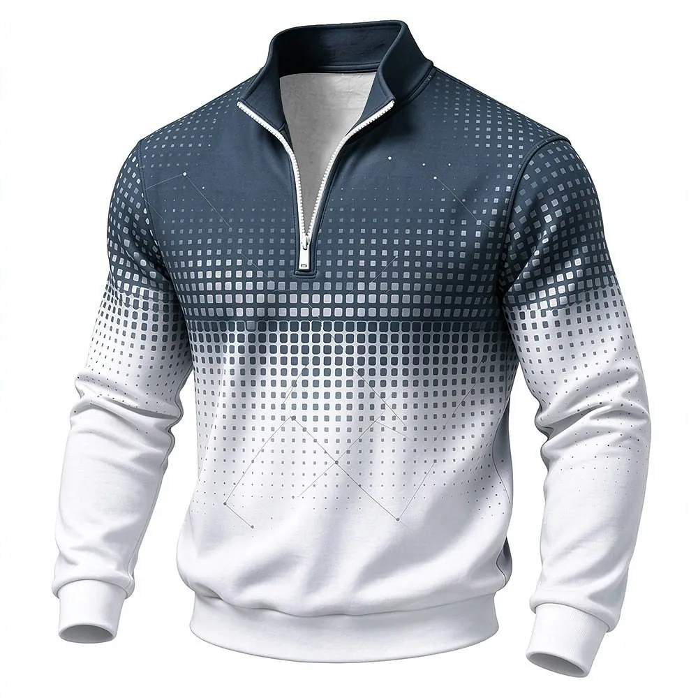 Men's Geo Outdoor Half-Zip Sweatshirt for 2