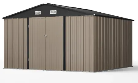 Patiowell 10' x 10' Outdoor Storage Metal Shed
