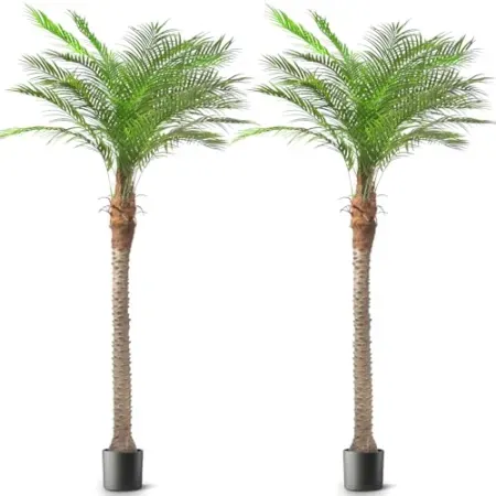 2-Pack Vitalismo 9' Tall Artificial Phoenix Palm Tree