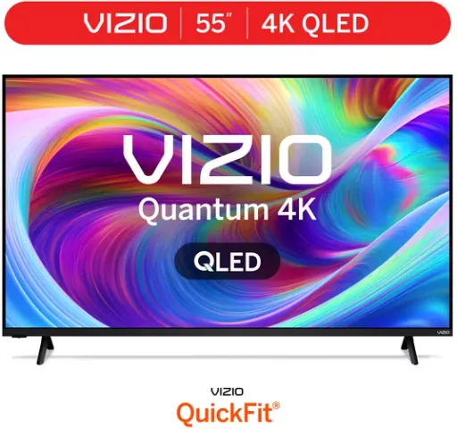 VIZIO 55" 4K QLED HDR Smart TV (Open Box)