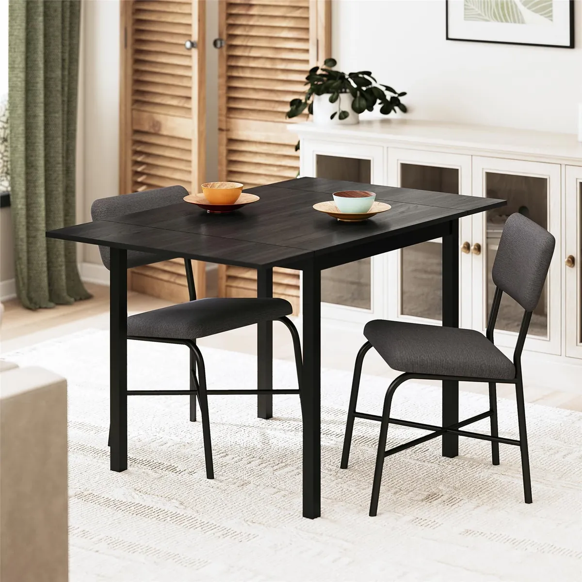 Mainstays 3-Piece Drop Leaf Table and Dining Chair Set